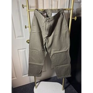 TimberCreek By Wrangler Pants 36 X 30 Flat Front Gray/Brown‎